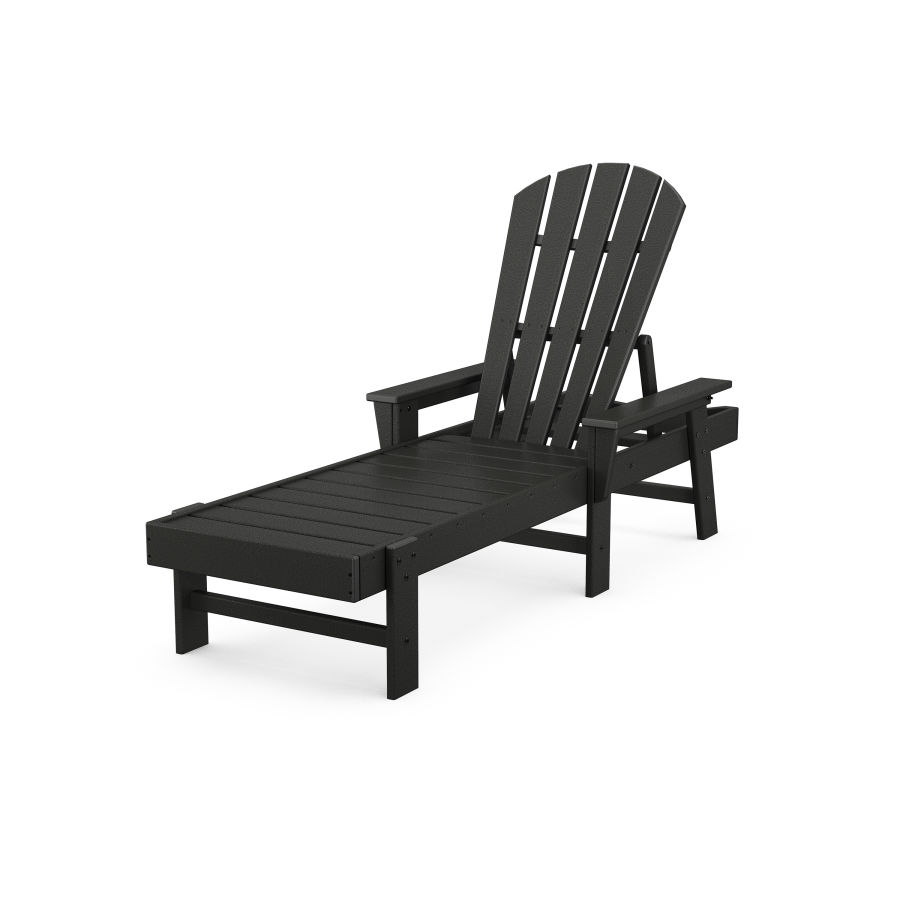 POLYWOOD South Beach Chaise in Black