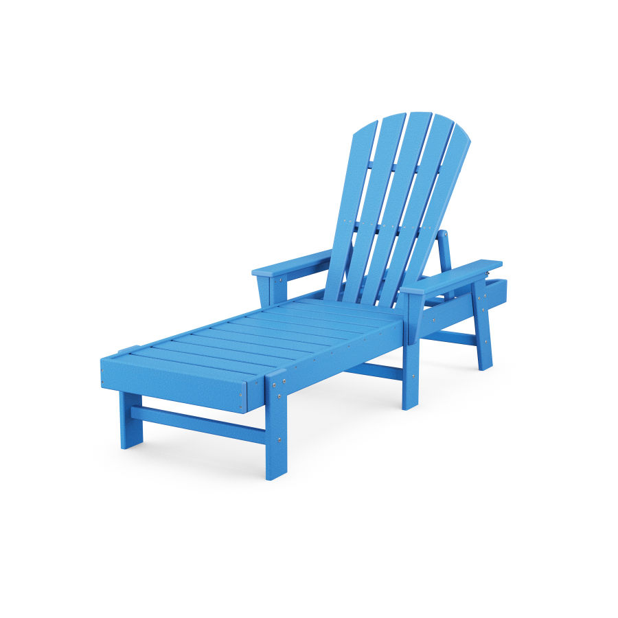 POLYWOOD South Beach Chaise in Pacific Blue