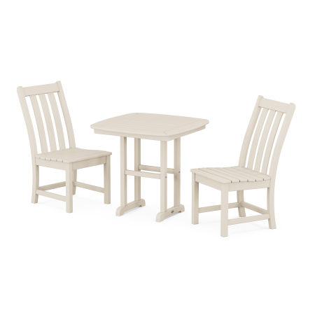 Vineyard Side Chair 3-Piece Dining Set in Sand
