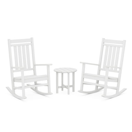 Estate 3-Piece Rocking Chair Set in White