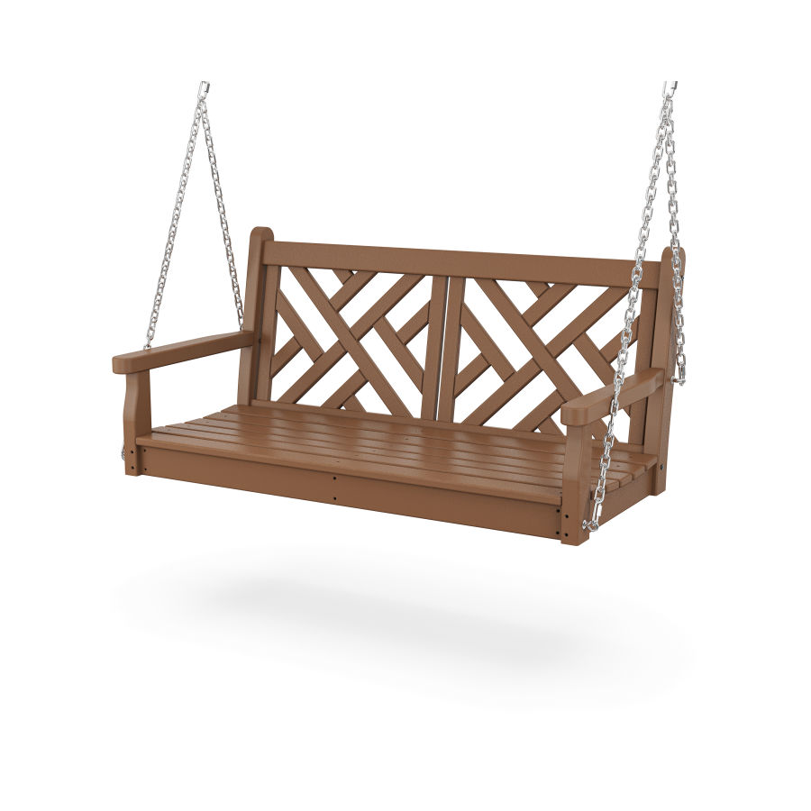 POLYWOOD Chippendale 48” Swing in Teak