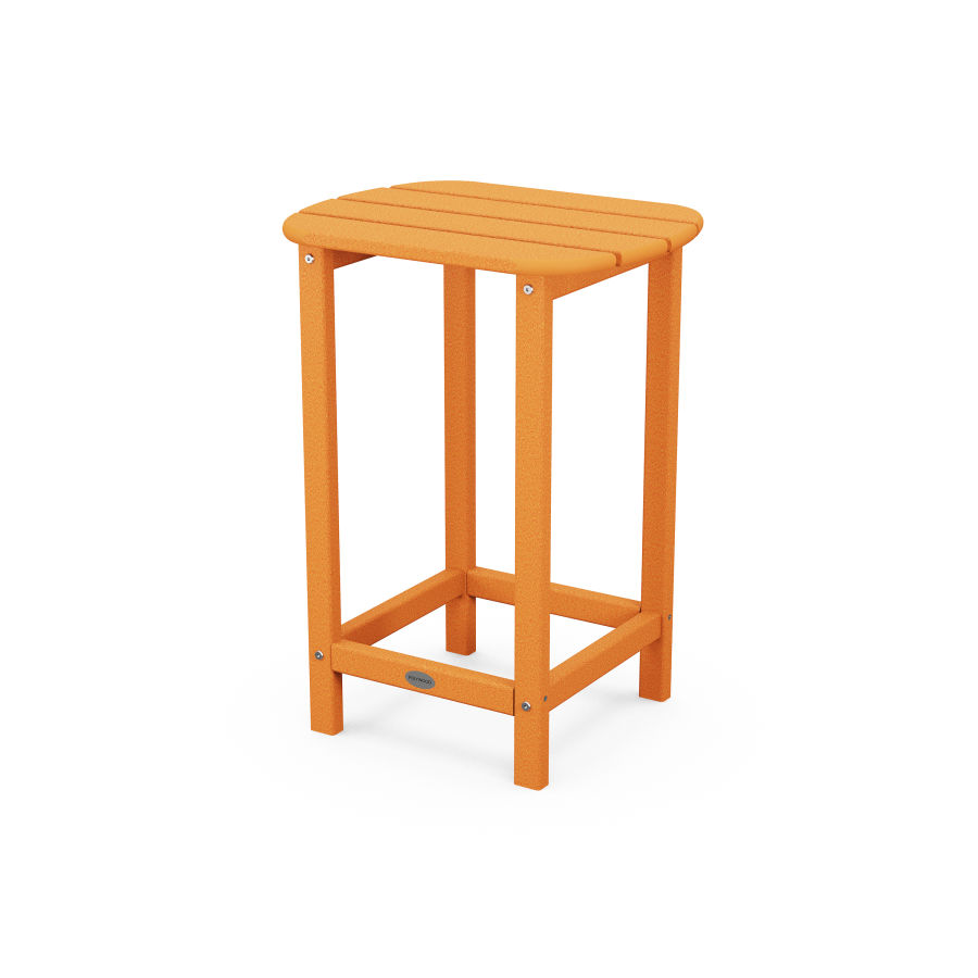 POLYWOOD 26" Counter Side Table in Tangerine