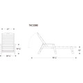 Thumbnail for Yacht Club Chaise with Arms - Stackable