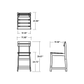 Thumbnail for Modern Studio Plaza Counter Chair