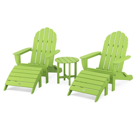 Classic Oversized Adirondack 5-Piece Casual Set in Lime
