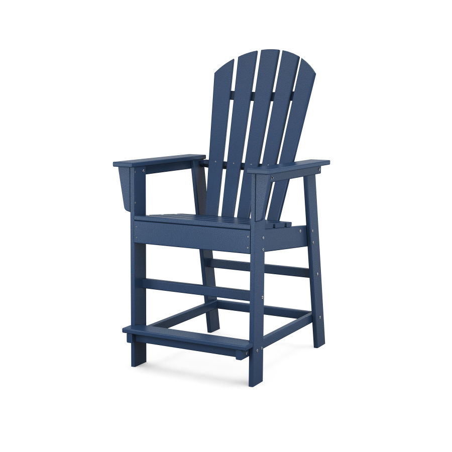 POLYWOOD South Beach Counter Chair in Navy