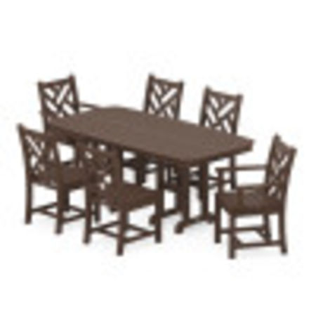 Chippendale 7-Piece Dining Set in Mahogany