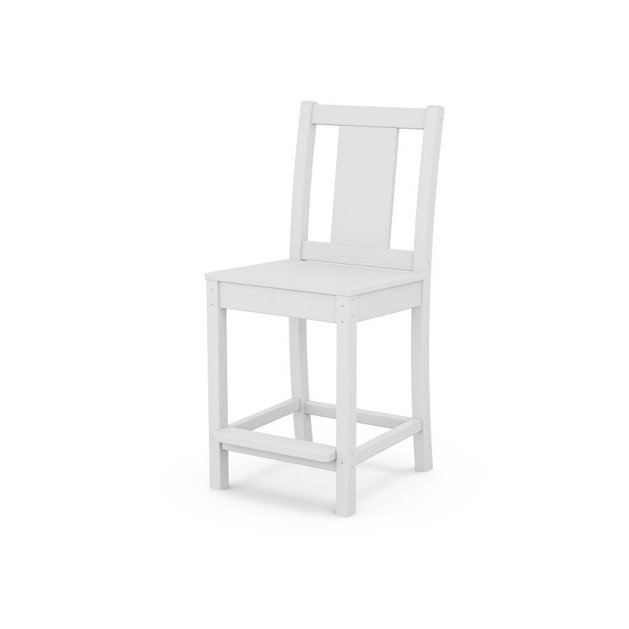 POLYWOOD Prairie Counter Side Chair in White