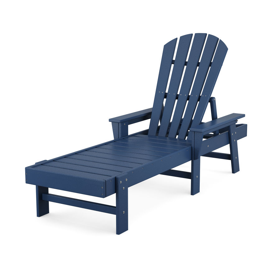 POLYWOOD South Beach Chaise in Navy