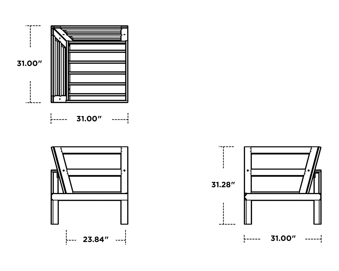 Dimensions for Modular Corner Chair