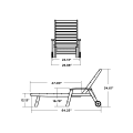 Thumbnail for Signature Chaise with Wheels