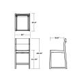 Thumbnail for EDGE Sling Counter Side Chair