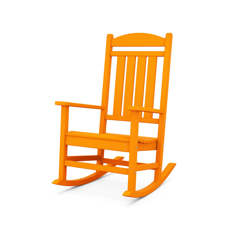 POLYWOOD Presidential Rocking Chair in Tangerine