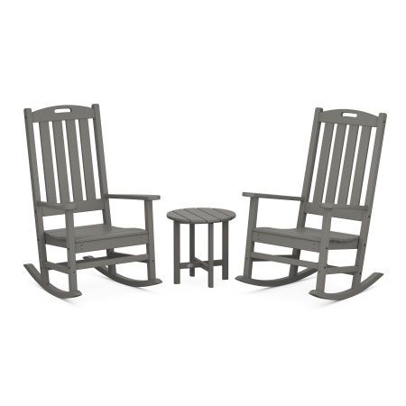 Nautical 3-Piece Porch Rocking Chair Set