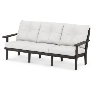 POLYWOOD Lakeside Deep Seating Sofa in Vintage Finish