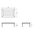 Thumbnail for Estate Rectangular Coffee Table