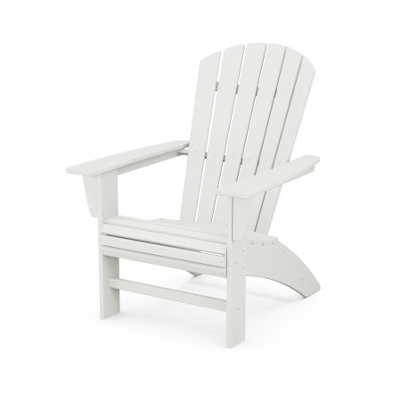 POLYWOOD Nautical Curveback Adirondack Chair in Vintage White