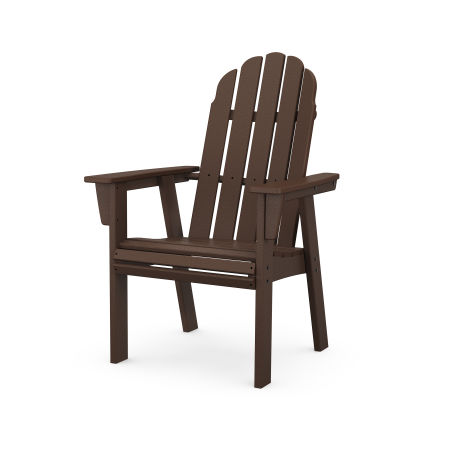POLYWOOD Vineyard Adirondack Dining Chair in Mahogany