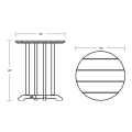 Thumbnail for 24" Round Farmhouse Bistro Table