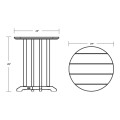 Thumbnail for 24" Round Farmhouse Bistro Table
