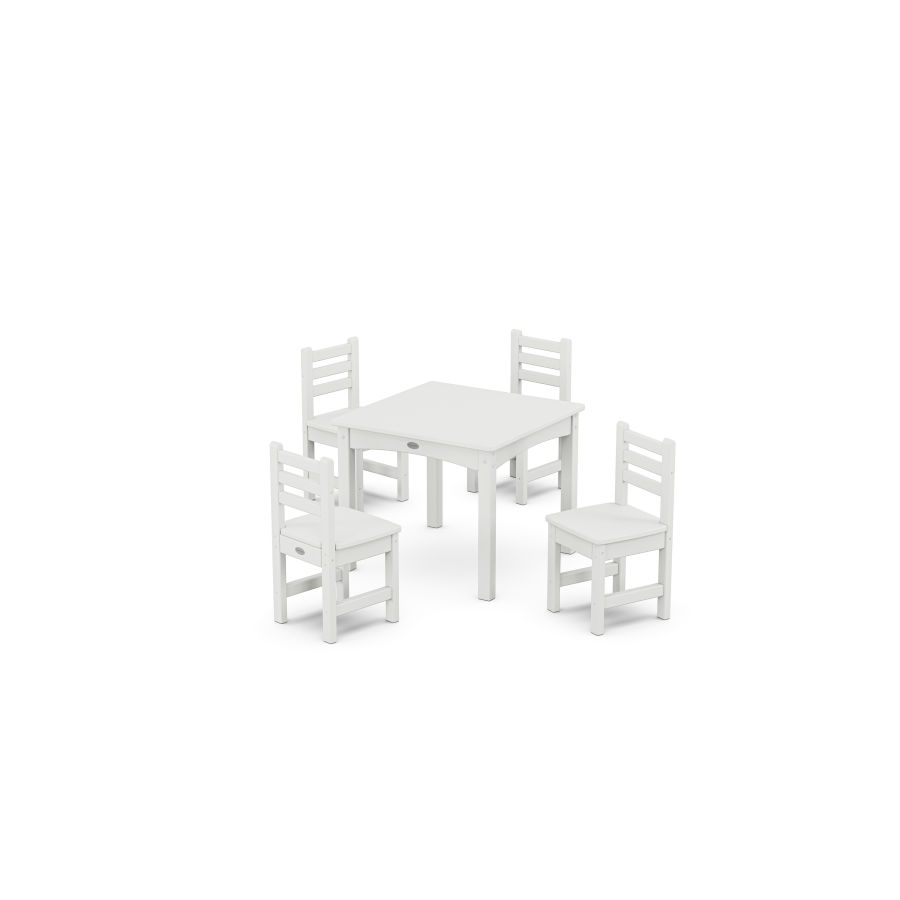 POLYWOOD Lakeside Toddler 5-Piece Dining Set in White