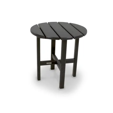 POLYWOOD 18" Round Side Table by Ivy Terrace™ in Black