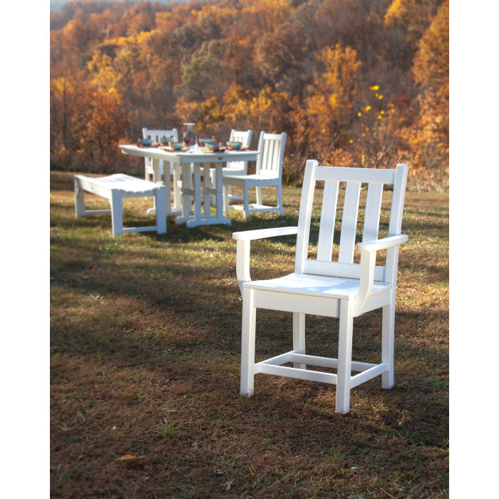 POLYWOOD Traditional Garden Dining Arm Chair