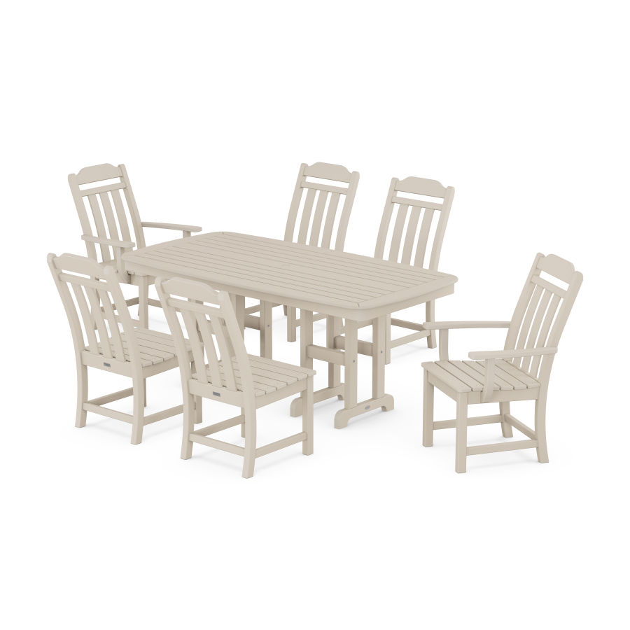 POLYWOOD Country Living 7-Piece Dining Set in Sand