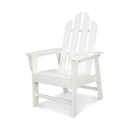 Long Island Upright Adirondack Chair in White
