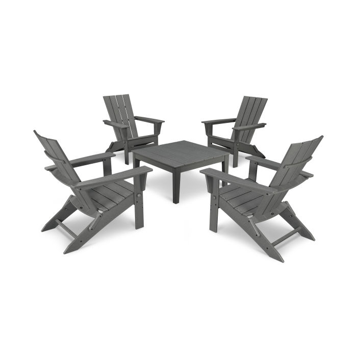 Quattro Folding Chair 5-Piece Conversation Set