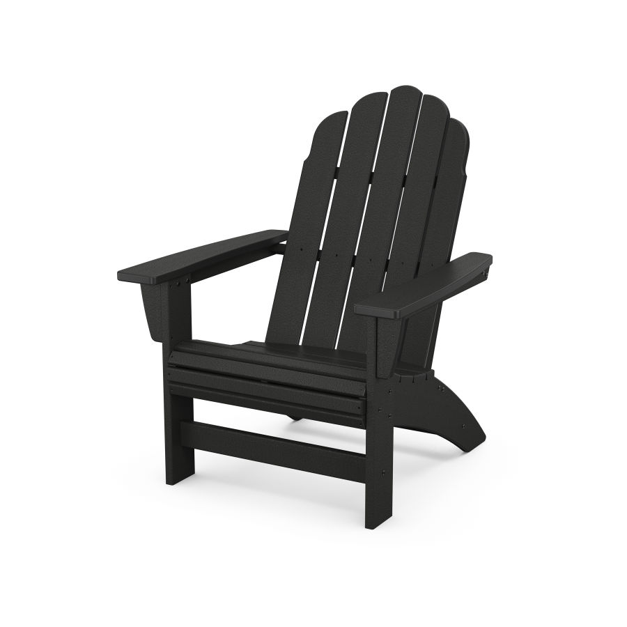 POLYWOOD Vineyard Grand Adirondack Chair in Black