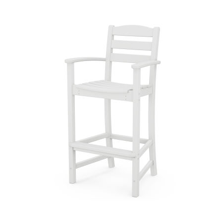 POLYWOOD La Casa Café Bar Arm Chair in White