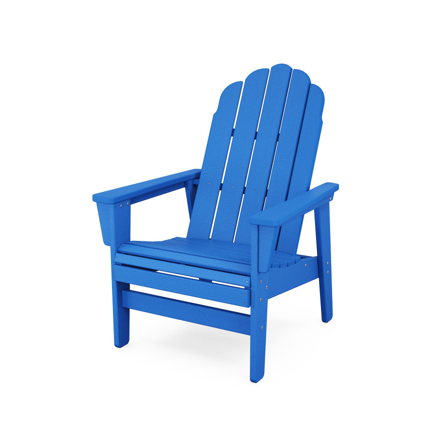 POLYWOOD Vineyard Grand Upright Adirondack Chair in Pacific Blue