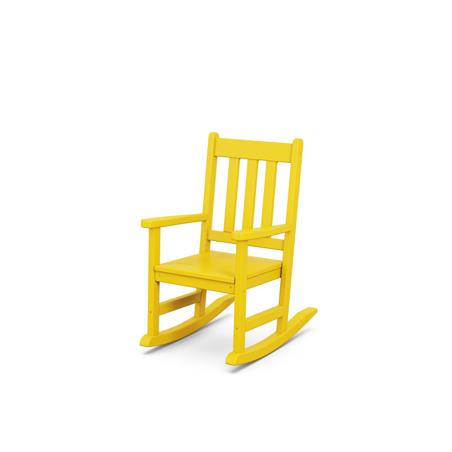 POLYWOOD Kids Vineyard Rocking Chair in Lemon