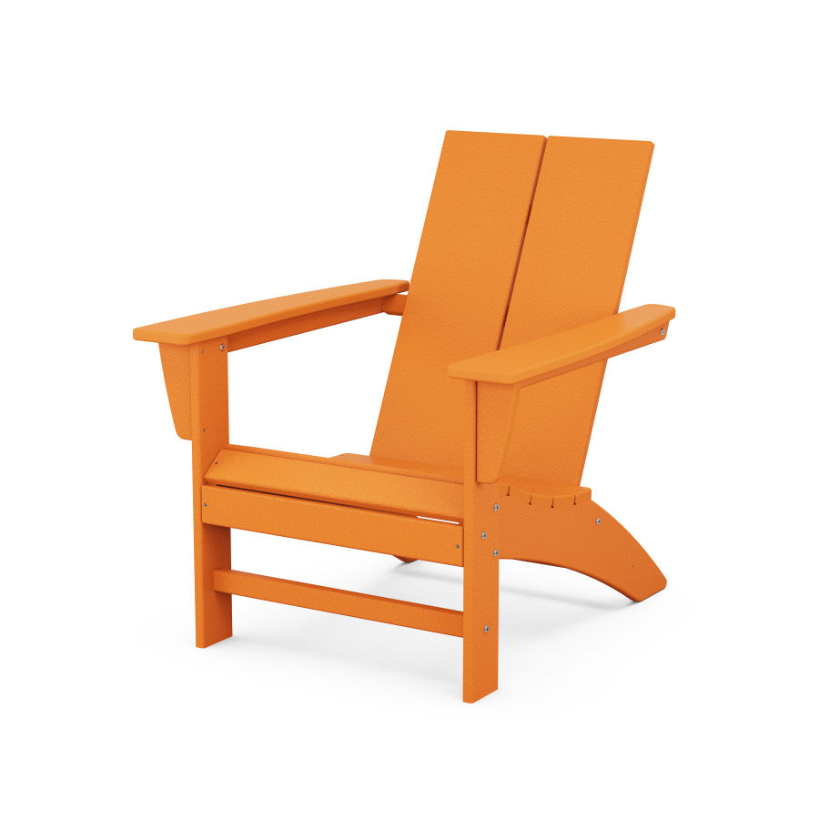 POLYWOOD Country Living Modern Adirondack Chair in Tangerine