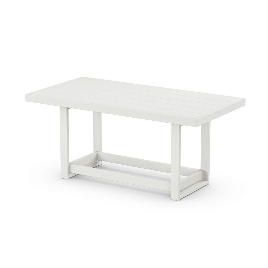 POLYWOOD EDGE 40 x 78 Counter Table in Vintage White