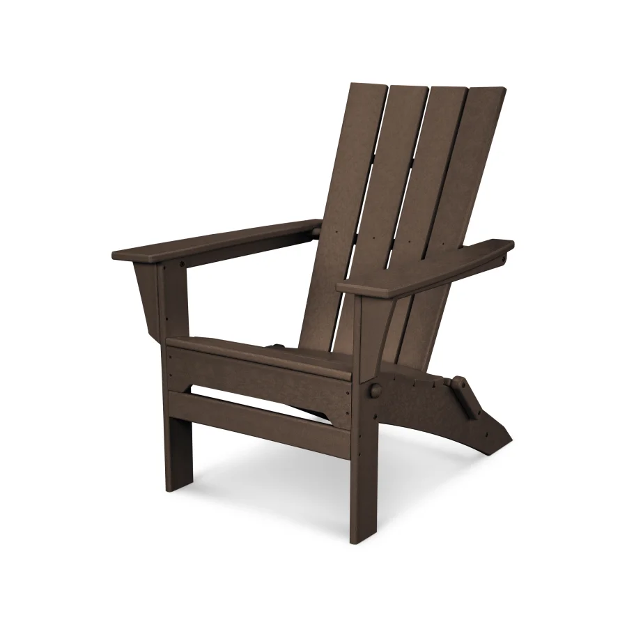 POLYWOOD Quattro Folding Adirondack in Mahogany