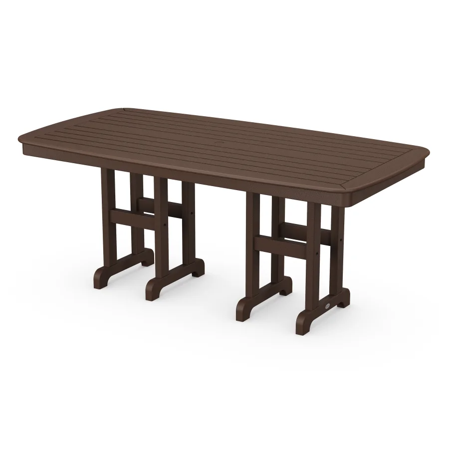 POLYWOOD Nautical 37" x 72" Dining Table in Mahogany