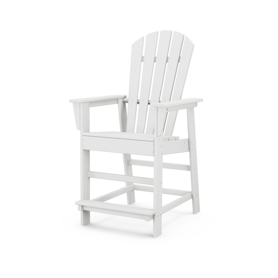 POLYWOOD South Beach Counter Chair in White