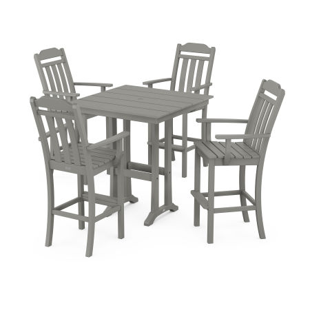 Country Living 5-Piece Farmhouse Bar Set with Trestle Legs