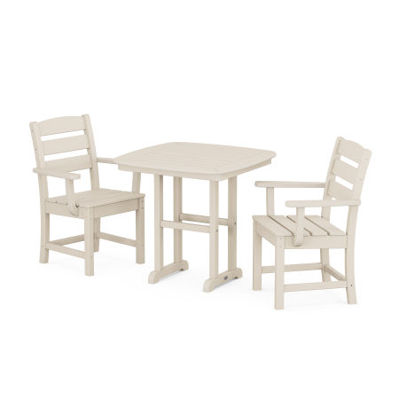 Lakeside 3-Piece Dining Set in Sand