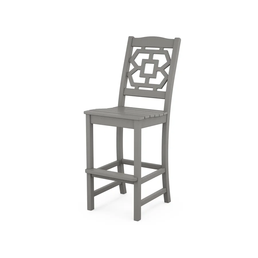 POLYWOOD Chinoiserie Bar Side Chair