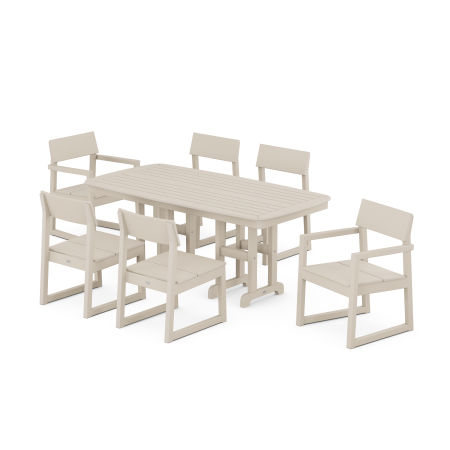 EDGE 7-Piece Dining Set in Sand