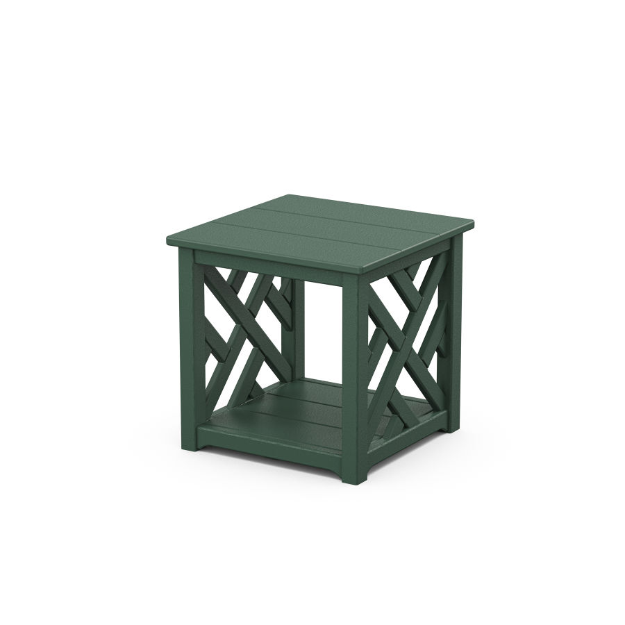 POLYWOOD Chippendale Accent Table in Green