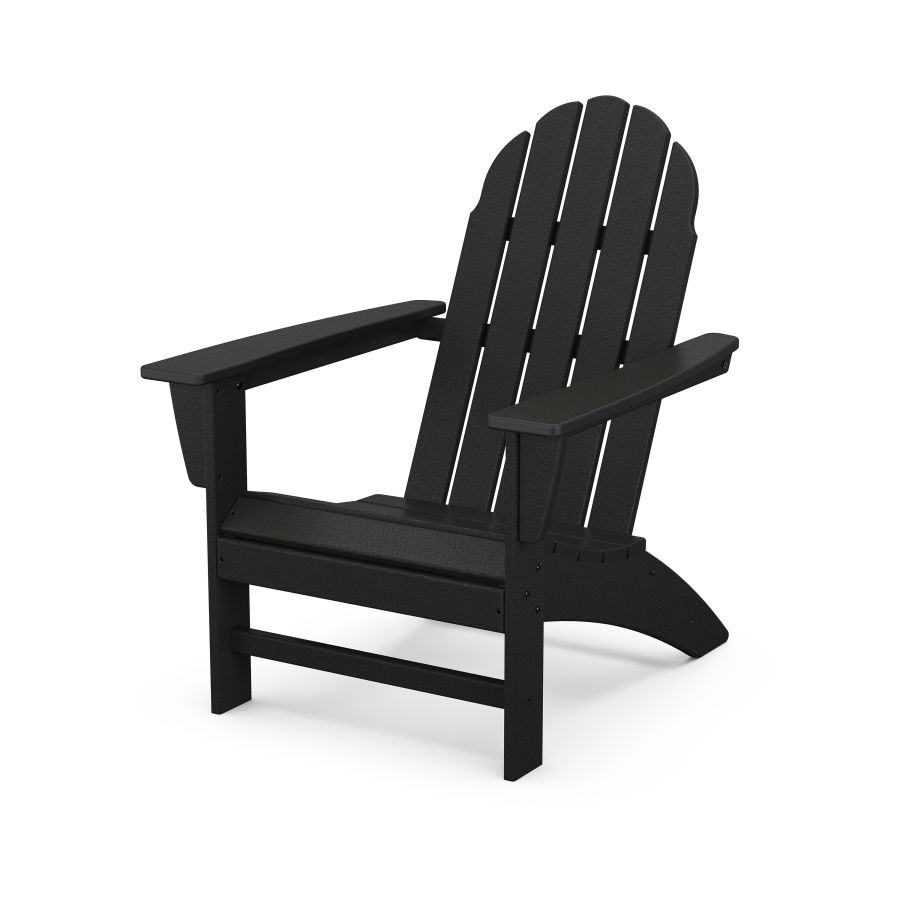 POLYWOOD Vineyard Adirondack Chair in Black