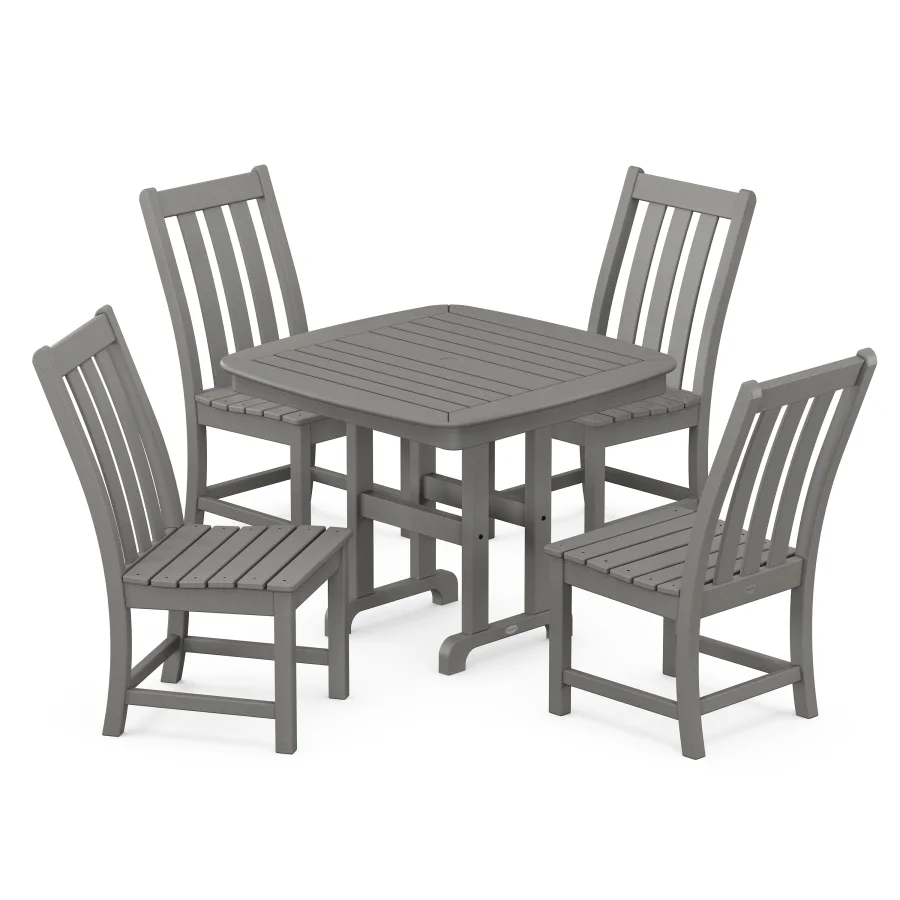 POLYWOOD Vineyard 5-Piece Side Chair Dining Set