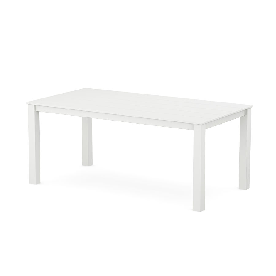 POLYWOOD Parsons 38" X 72" Dining Table in White