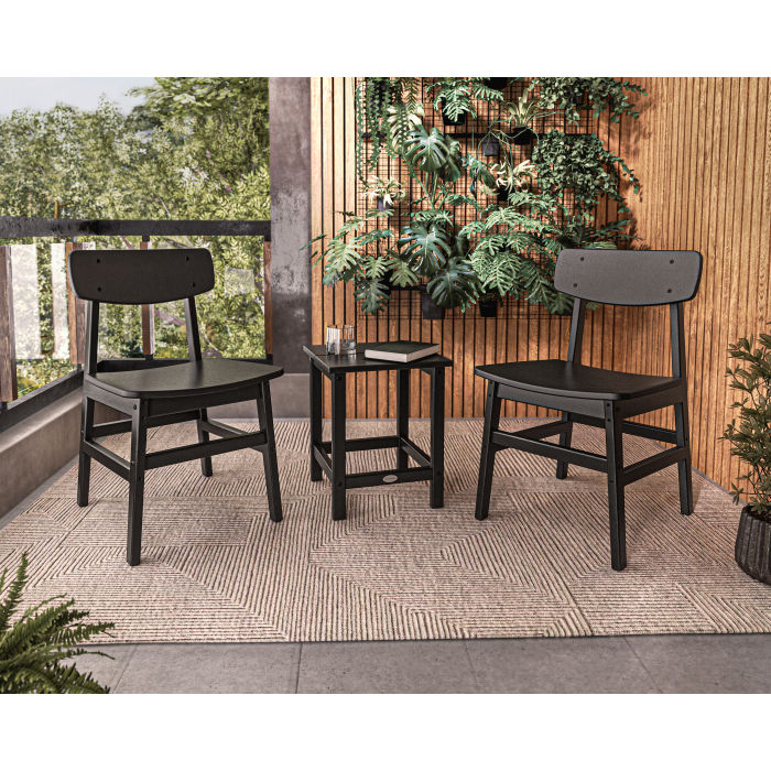 POLYWOOD Modern Studio Urban Chair 3-Piece Seating Set