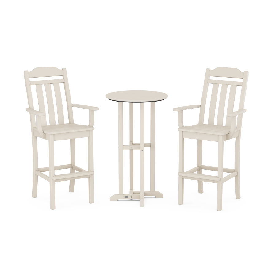 POLYWOOD Country Living 3-Piece Farmhouse Bar Set in Sand