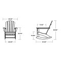 Thumbnail for Nautical Adirondack Rocking Chair